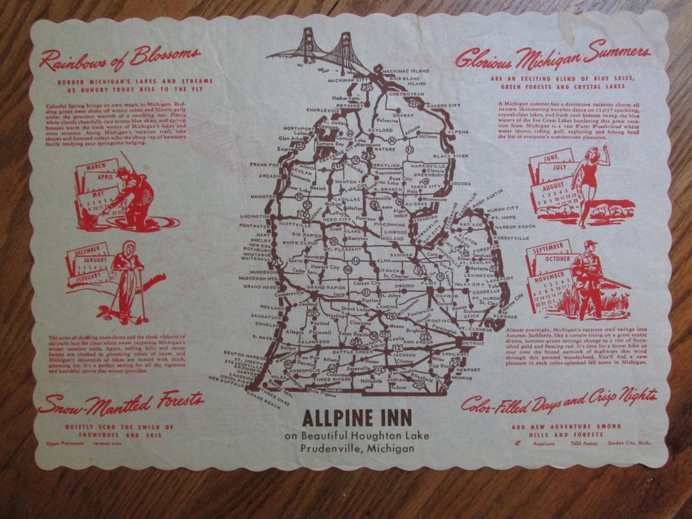 Alpine Inn - Placemat (newer photo)